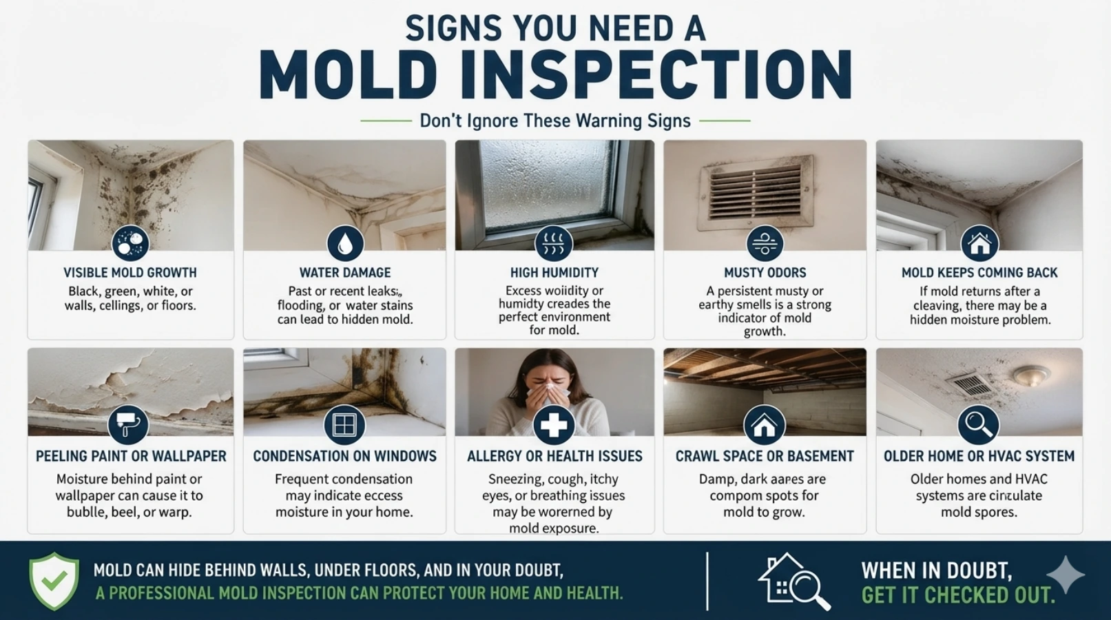 signs you need a mold inspection
