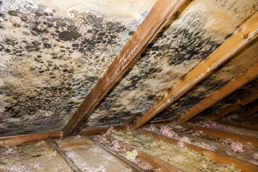 Attic mold removal